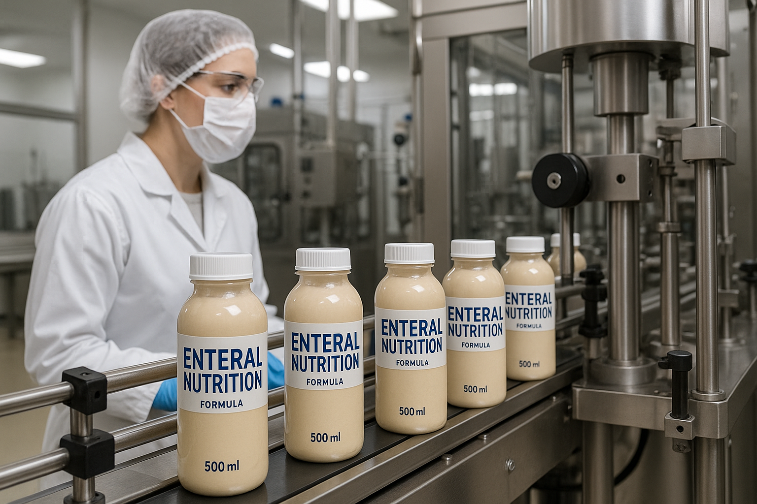 Создание современного гибкого производственно–логистического комплекса, включающего производство высококалорийных смесей для энтерального питания