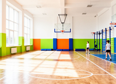 Строительство спортзала, реконструкция здания школы