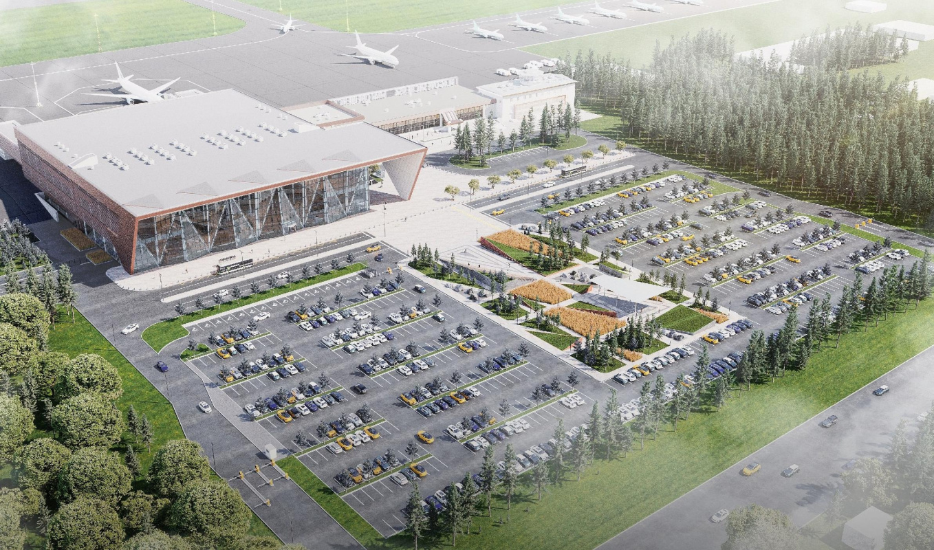  В Международном аэропорту Благовещенск строители завершили устройство фундаментов будущего аэровокзала