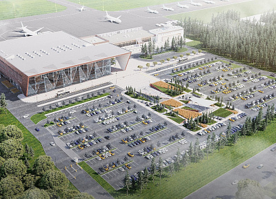  В Международном аэропорту Благовещенск строители завершили устройство фундаментов будущего аэровокзала